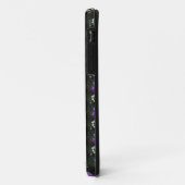 Paars en Wit Bloemmotief Case-Mate iPhone Case (Achterkant/links)