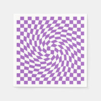 Paars en wit Checkerboard Patroon