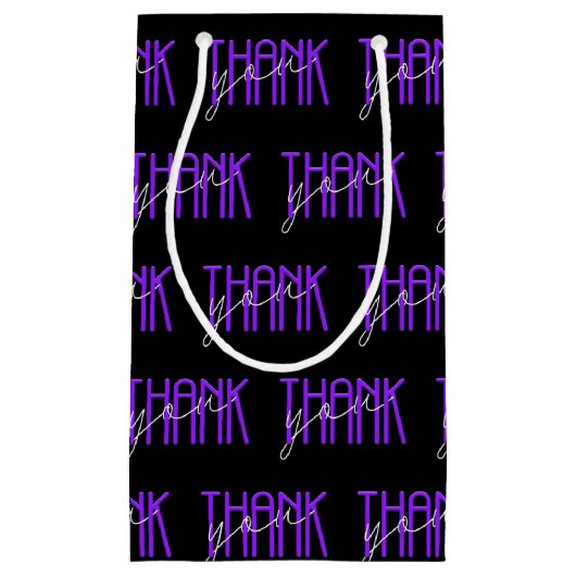 paars en wit dank u klein cadeauzakje (Voorkant)