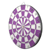 Paars en wit dartbord (Voorkant Rechts)