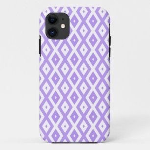 Paars en wit diamantpatroon Case-Mate iPhone case