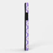 Paars en wit diamantpatroon Case-Mate iPhone case (Achterkant/rechts)