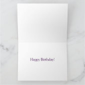 Paars en wit diamantpatroon kaart (Binnen)