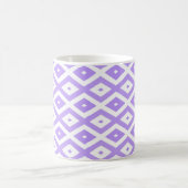 Paars en wit diamantpatroon koffiemok (Center)