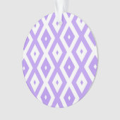 Paars en wit diamantpatroon ornament (voorkant)