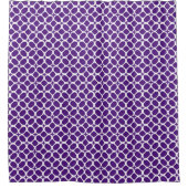 Paars en wit douchegordijn (Voorkant)