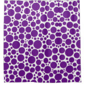 Paars en wit douchegordijn (Voorkant)