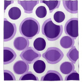 Paars en wit douchegordijn (Voorkant)