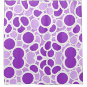 Paars en wit douchegordijn (Voorkant)