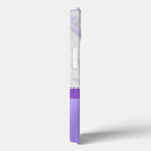 Paars en wit gemarmerd Case-Mate iPhone case (Achterkant / Rechts)