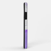 Paars en wit gemarmerd Case-Mate iPhone case (Achterkant/rechts)