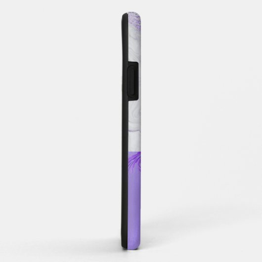 Paars en wit gemarmerd Case-Mate iPhone case (Achterkant/rechts)