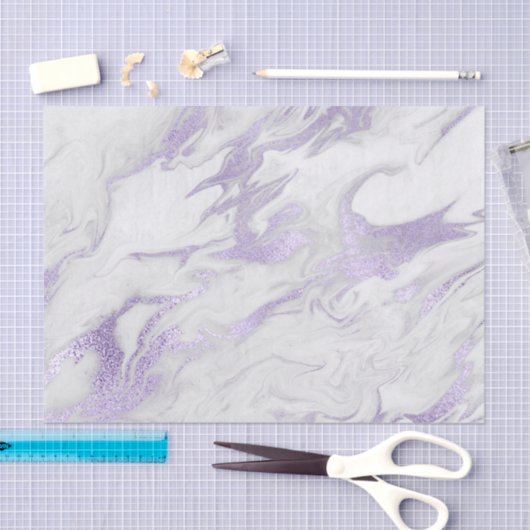 Paars en wit gemarmerd weefselpapier tissuepapier (Craft)
