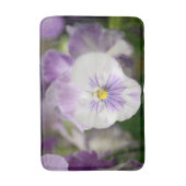 Paars en wit geweld door Shirley Taylor Badmat (Voorkant Verticaal)