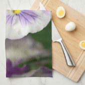 Paars en wit geweld door Shirley Taylor Theedoek (Quarter Fold)