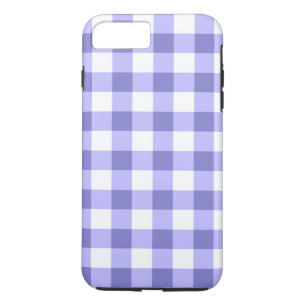 Paars En Wit Gingham Rutpatroon Case-Mate iPhone Case