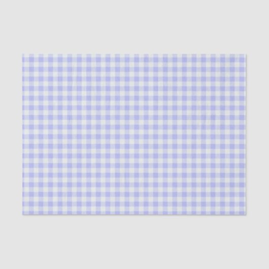 Paars en wit Gingham Tissuepapier (Voorkant)