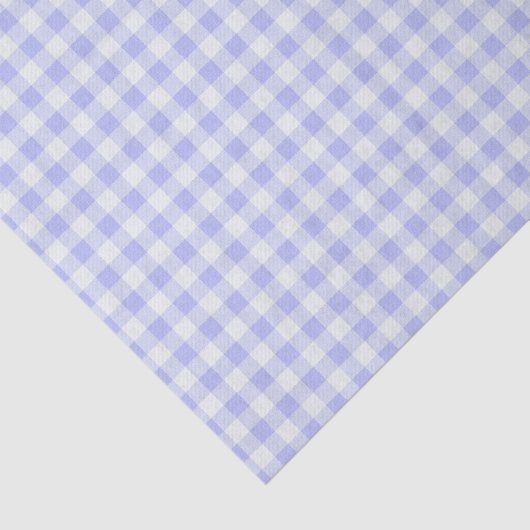 Paars en wit Gingham Tissuepapier (Detail)