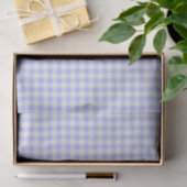 Paars en wit Gingham Tissuepapier (Geschenk)