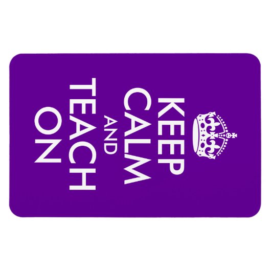 Paars en wit kalm houden en aantrekken magneet (Horizontaal)