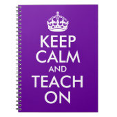 Paars en wit kalm houden en aantrekken notitieboek (Voorkant)