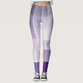 Paars en wit leggings (Voorkant)