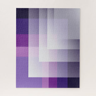 Paars en wit legpuzzel