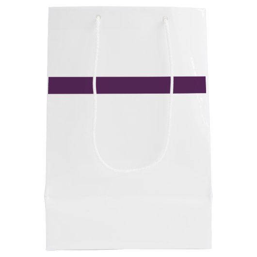 Paars en wit medium cadeauzakje (Achterkant)