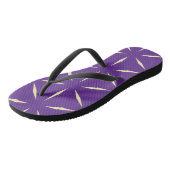 Paars en Wit Modern Design Teenslippers (Schuin)