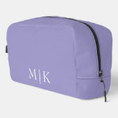 Paars en Wit | Modern Monogram Toilettasje (Rechterhoek)