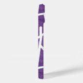 Paars en wit mozaïekpatroon Case-Mate iPhone case (Achterkant / Rechts)