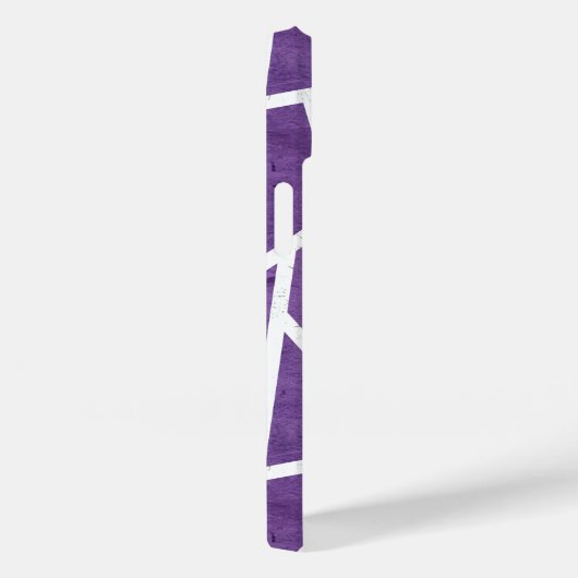 Paars en wit mozaïekpatroon Case-Mate iPhone case (Achterkant / Rechts)