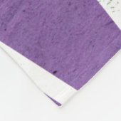 Paars en wit mozaïekpatroon fleece deken (Hoek)