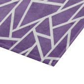 Paars en wit mozaïekpatroon snijplank (Hoek)