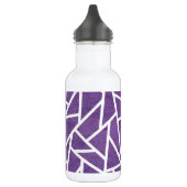 Paars en wit mozaïekpatroon waterfles  (Links)
