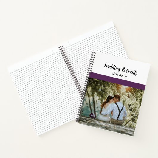 Paars en wit notitieboek (Binnen)