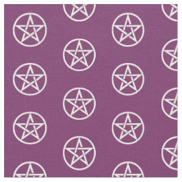 Paars en wit Pentacle Altar Materiaal Stof