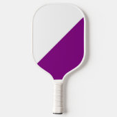 Paars en wit pickleball paddle (Achterkant)