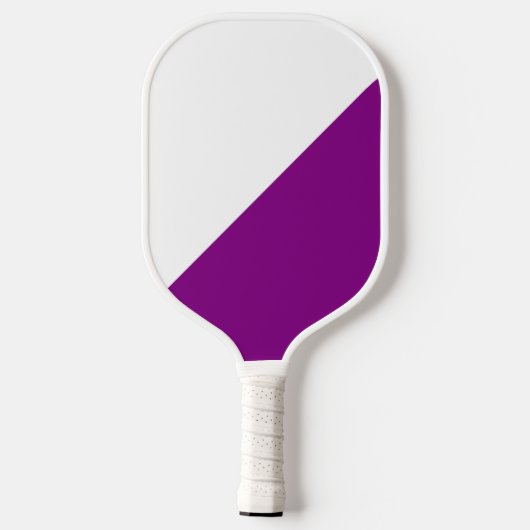 Paars en wit pickleball paddle (Achterkant)