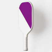 Paars en wit pickleball paddle (Links)