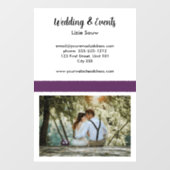 Paars en wit raamsticker (Vel)