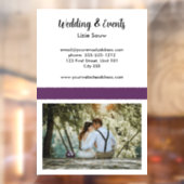 Paars en wit raamsticker (Vel 2)