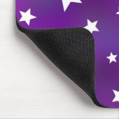 Paars en wit Star Patroon Muismat (Hoek)