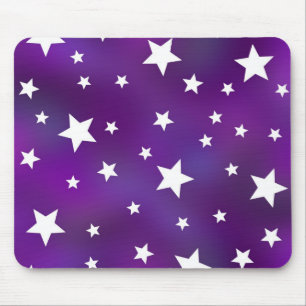 Paars en wit Star Patroon Muismat