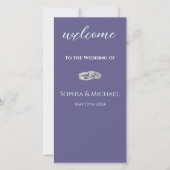 Paars en Wit-Trouringen-Trouwprogramma- (Voorkant)