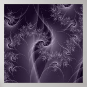 Paars en wit Twist Poster