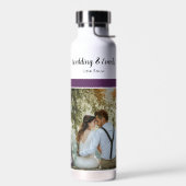 Paars en wit waterfles (Links)