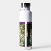 Paars en wit waterfles (Rechts)