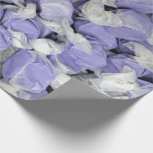 Paars en wit zout water cadeaupapier (Hoek)