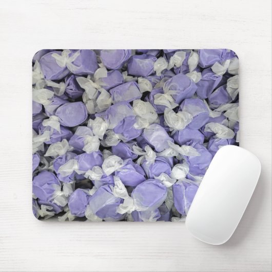 Paars en wit zout water muismat (Met muis)